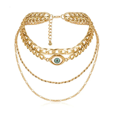 Golden Eye Necklace